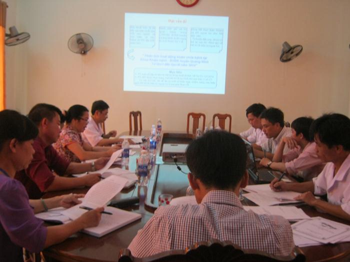 Bệnh viện đa khoa Huyện Quảng Ninh tổ chức nghiệm thu đề cương các đề tài nghiên cứu khoa học và sáng kiến kinh nghiệm năm 2015